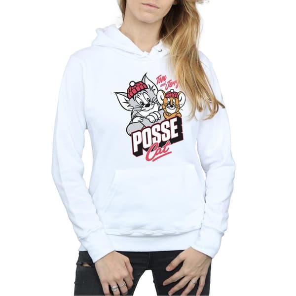 Tom And Jerry Womens/Ladies Posse Cat Hoodie