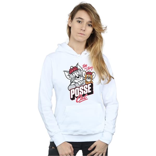Tom And Jerry Womens/Ladies Posse Cat Hoodie