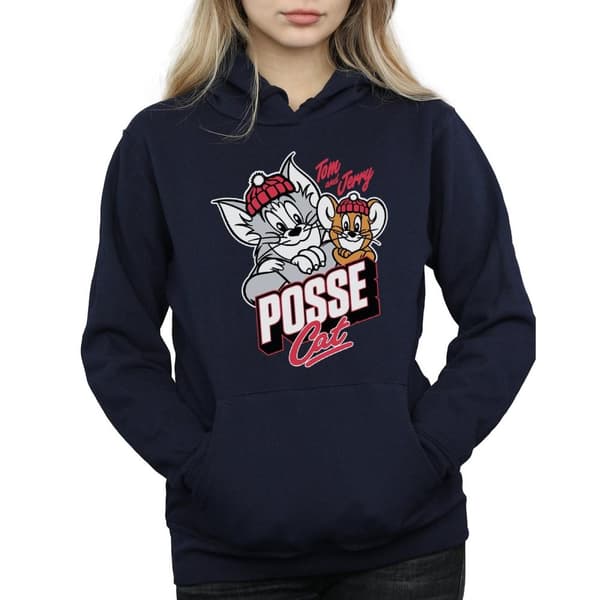 Tom And Jerry Womens/Ladies Posse Cat Hoodie