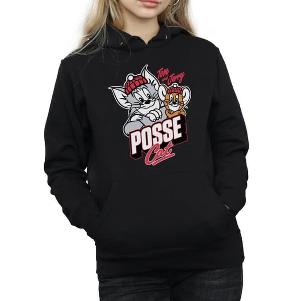 Tom And Jerry Womens/Ladies Posse Cat Hoodie