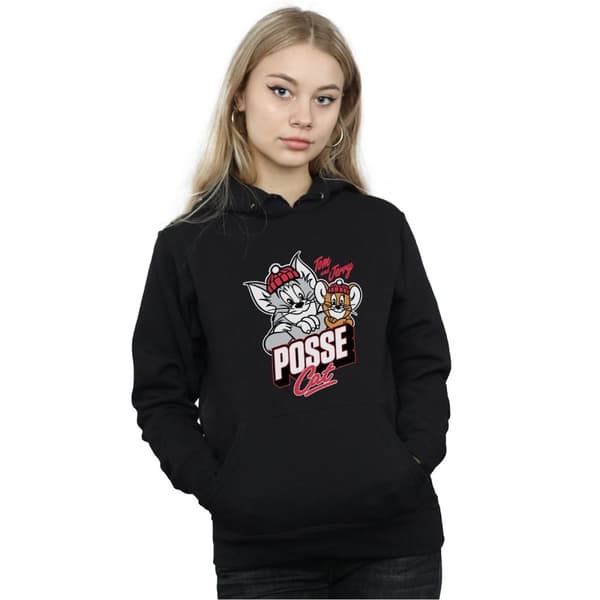 Tom And Jerry Womens/Ladies Posse Cat Hoodie