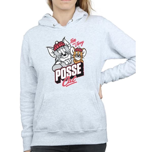 Tom And Jerry Womens/Ladies Posse Cat Hoodie