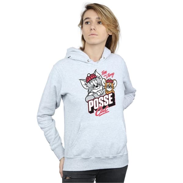 Tom And Jerry Womens/Ladies Posse Cat Hoodie