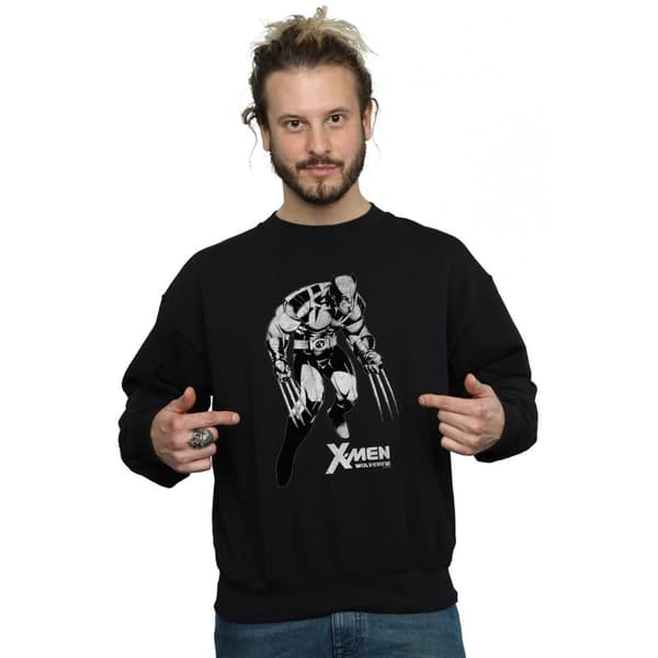 Marvel Mens X-Men Wolverine Tonal Sweatshirt