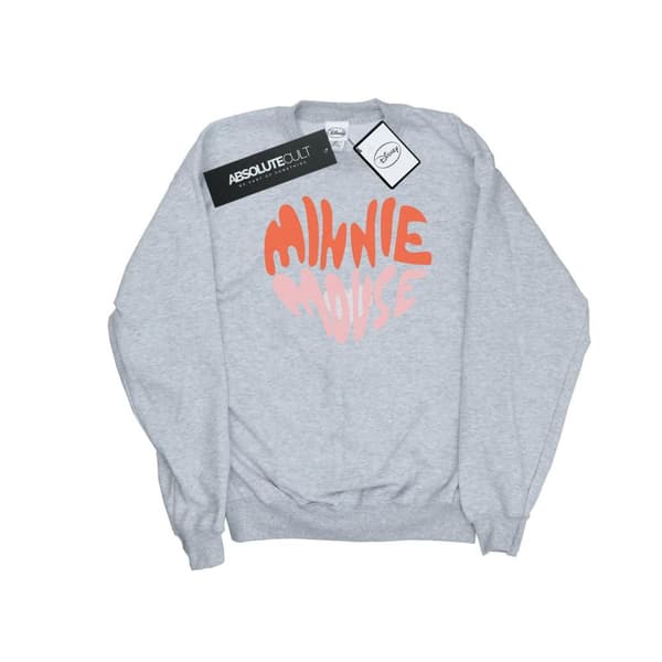 Disney Mens Minnie Mouse Heart Shaped Sweatshirt