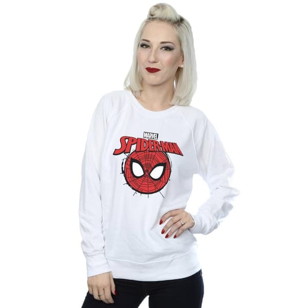 Marvel Womens/Ladies Spider-Man Logo Head Sweatshirt