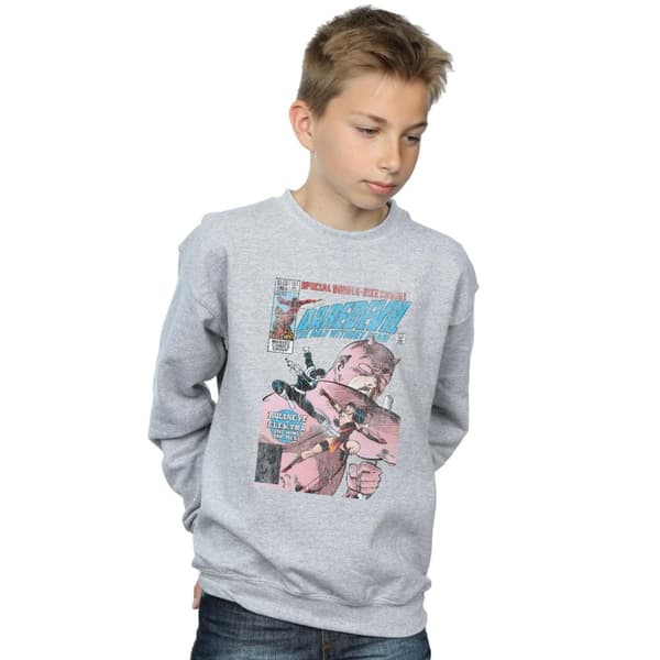Marvel Boys Daredevil Distressed Bullseye Vs Elektra Cover Sweatshirt