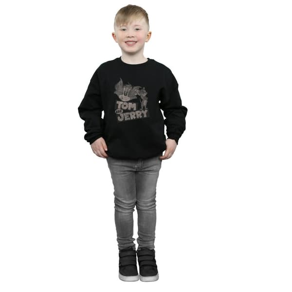 Tom And Jerry Pojkar Cartoon Wink Sweatshirt