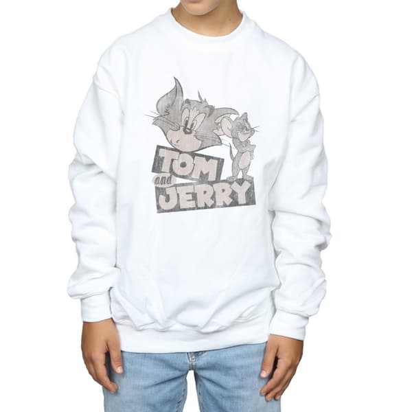 Tom And Jerry Pojkar Cartoon Wink Sweatshirt