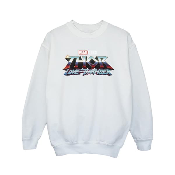 Marvel Girls Thor Love And Thunder Logo Sweatshirt