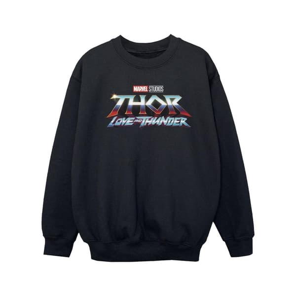 Marvel Girls Thor Love And Thunder Logo Sweatshirt