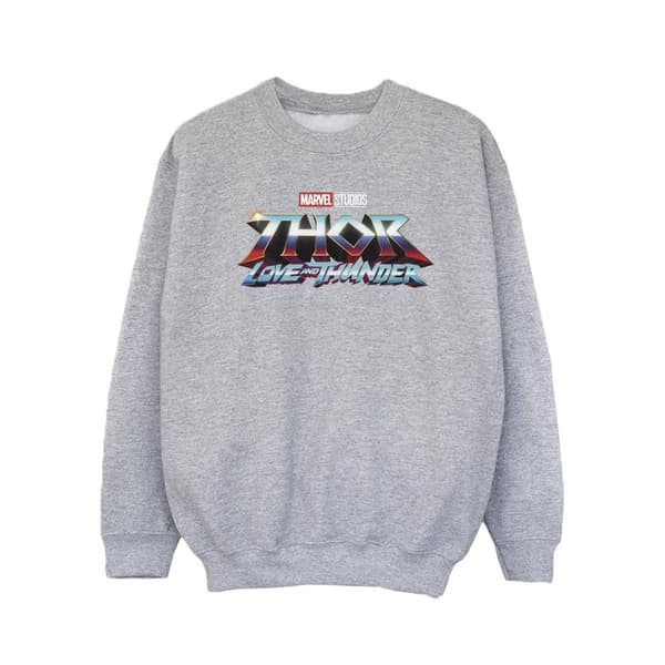 Marvel Girls Thor Love And Thunder Logo Sweatshirt