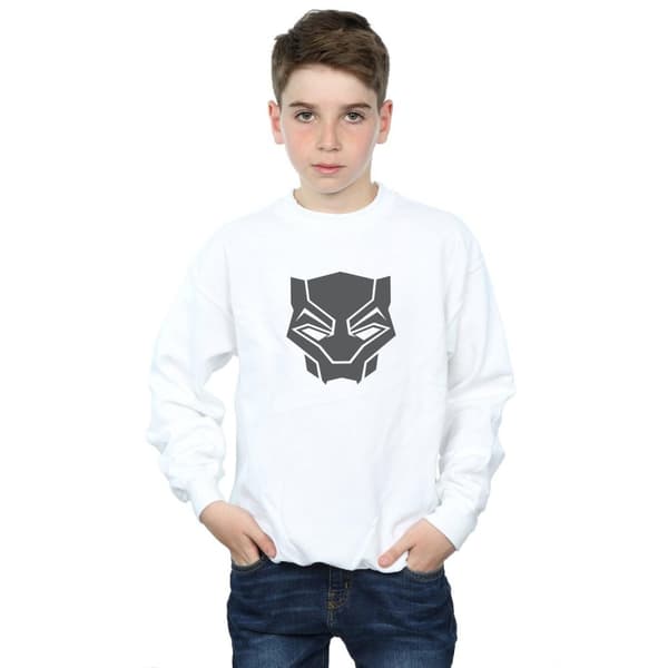 Marvel Boys Black Panther Black On Black Sweatshirt