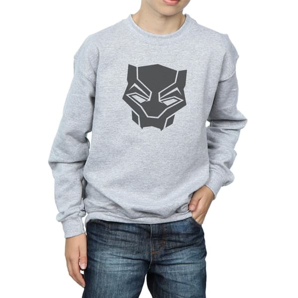 Marvel Boys Black Panther Black On Black Sweatshirt