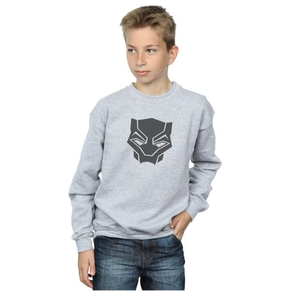 Marvel Boys Black Panther Black On Black Sweatshirt