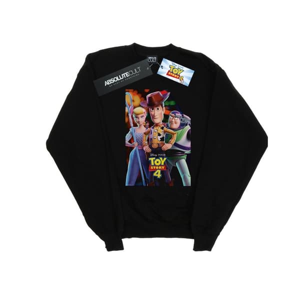 Disney Womens/Ladies Toy Story 4 Buzz Woody And Bo Peep Poster Sweatshirt