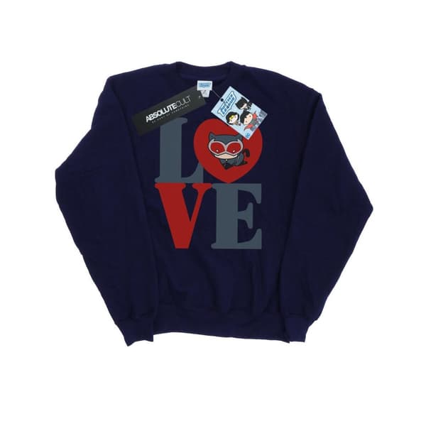 DC Comics Womens/Ladies Chibi Catwoman Love Sweatshirt