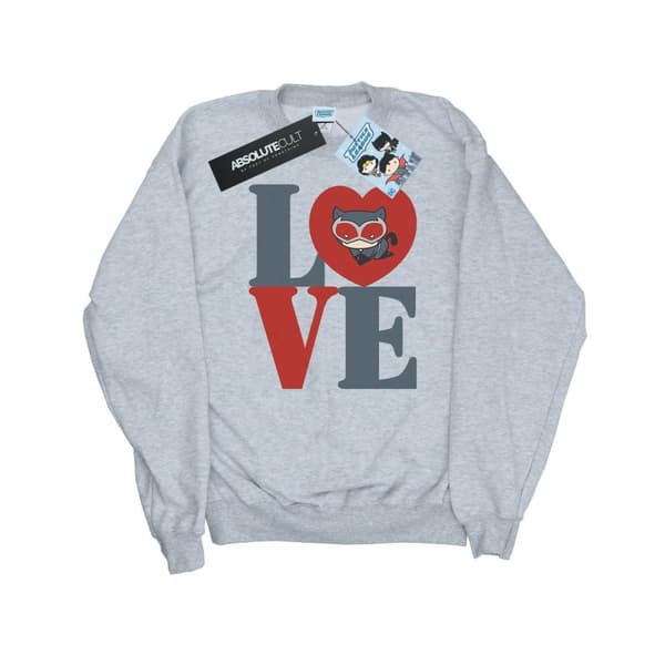 DC Comics Womens/Ladies Chibi Catwoman Love Sweatshirt