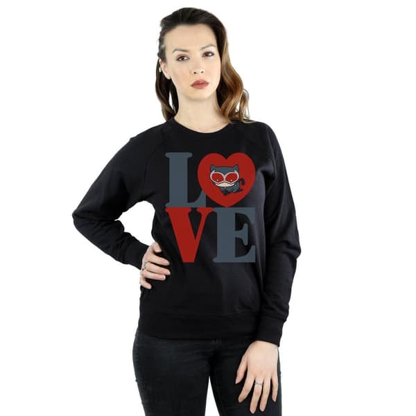 DC Comics Womens/Ladies Chibi Catwoman Love Sweatshirt