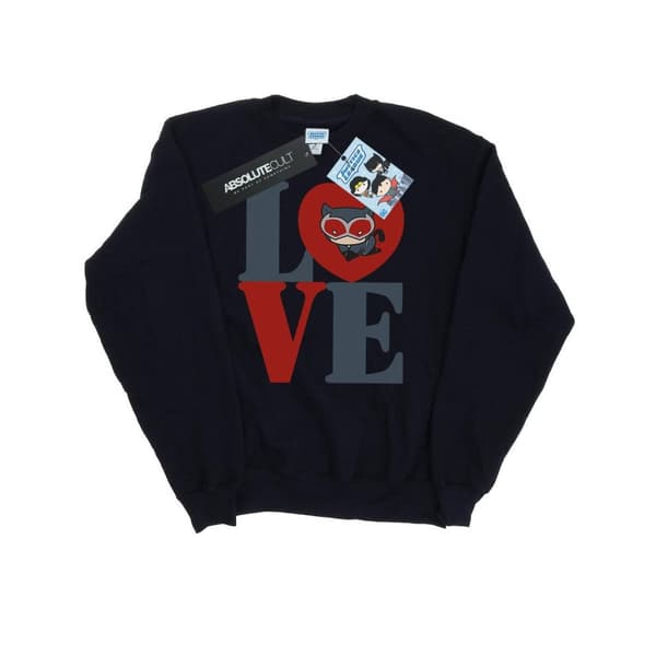 DC Comics Womens/Ladies Chibi Catwoman Love Sweatshirt