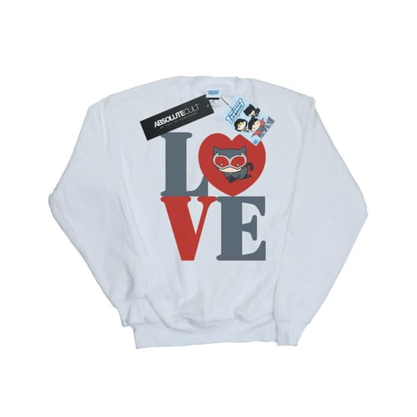 DC Comics Womens/Ladies Chibi Catwoman Love Sweatshirt
