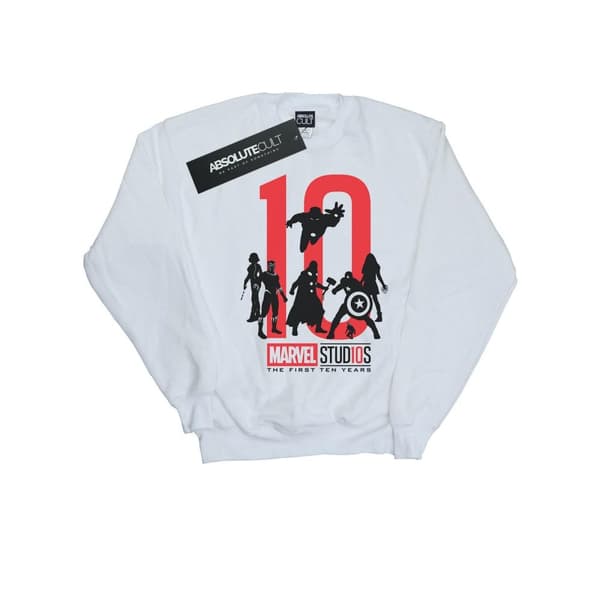 Marvel Studios Boys De första tio åren Sweatshirt White 12-13 Years