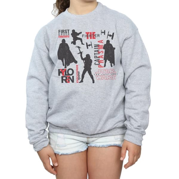 Star Wars Girls The Last Jedi First Order Silhouettes Sweatshirt