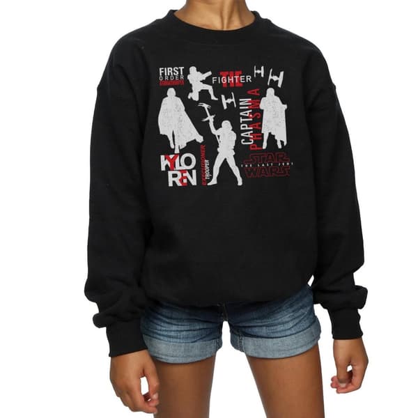 Star Wars Girls The Last Jedi First Order Silhouettes Sweatshirt