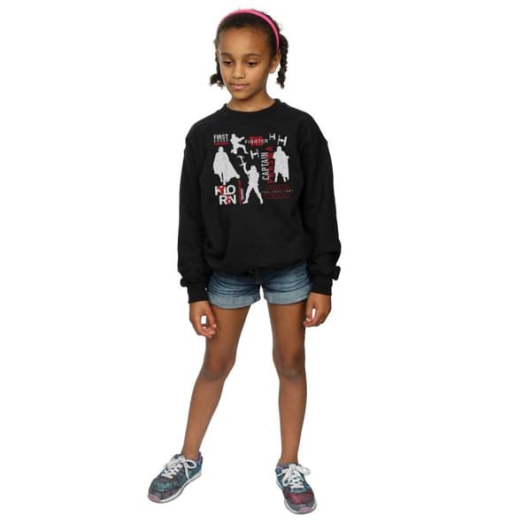 Star Wars Girls The Last Jedi First Order Silhouettes Sweatshirt