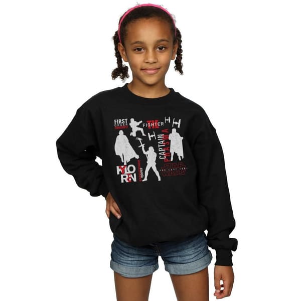 Star Wars Girls The Last Jedi First Order Silhouettes Sweatshirt