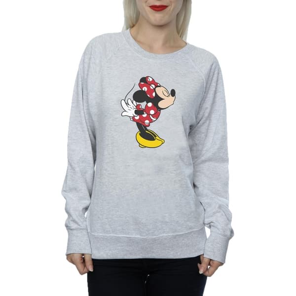 Disney Womens/Ladies Minnie Mouse Split Kiss Sweatshirt