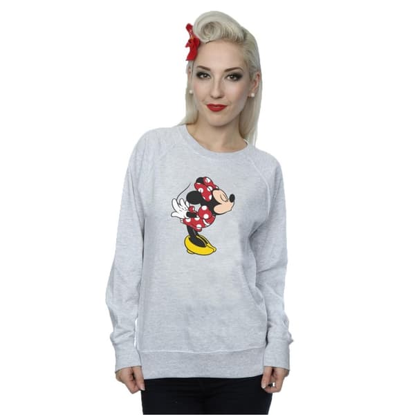 Disney Womens/Ladies Minnie Mouse Split Kiss Sweatshirt