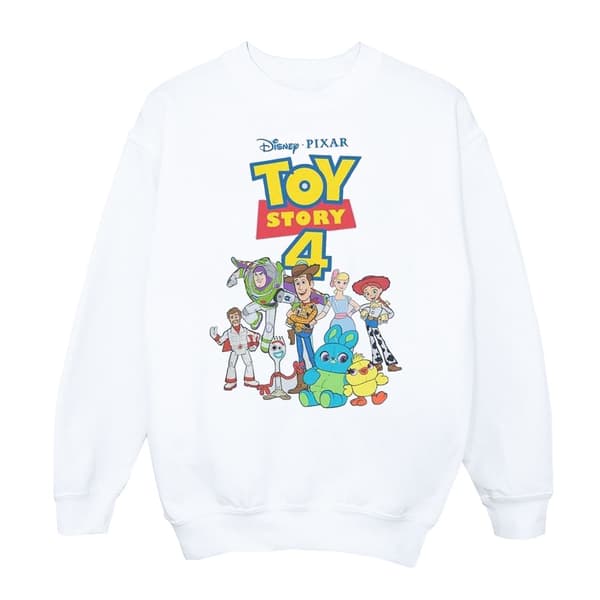 Disney Womens/Ladies Toy Story 4 Crew Sweatshirt White M