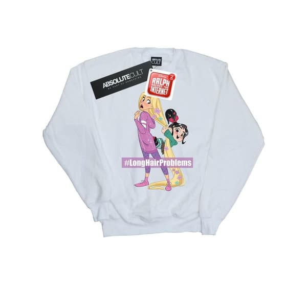Disney Mens Wreck It Ralph Rapunzel And Vanellope Sweatshirt