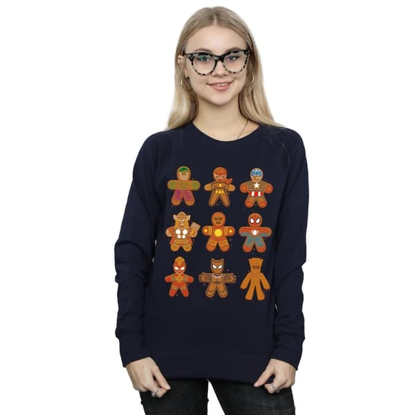Marvel Sweatshirt med pepparkakor till Avengers julfirande - dam/dam