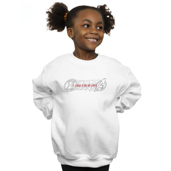Marvel Girls Black Widow Movie Lots Of Lives Sweatshirt