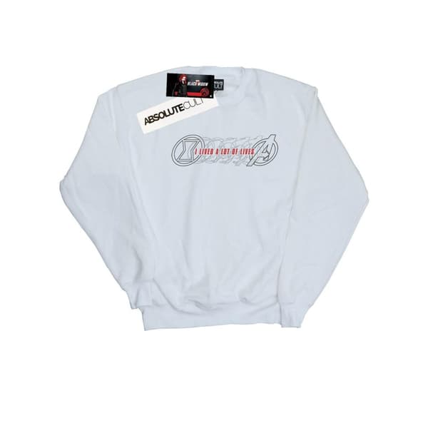Marvel Girls Black Widow Movie Lots Of Lives Sweatshirt