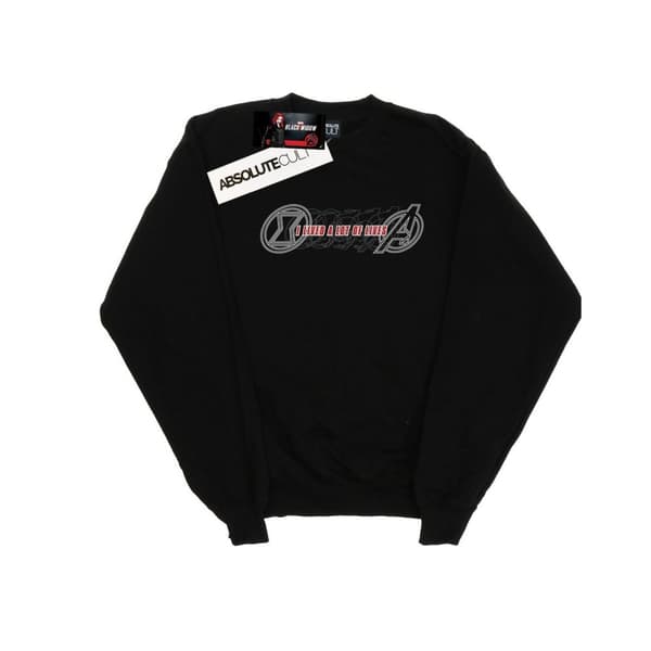 Marvel Girls Black Widow Movie Lots Of Lives Sweatshirt