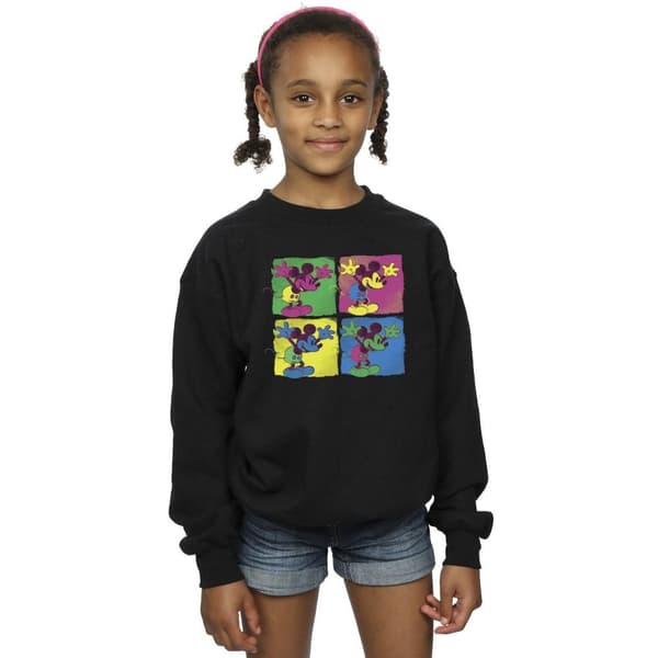 Disney Girls Mickey Mouse Pop Art Sweatshirt