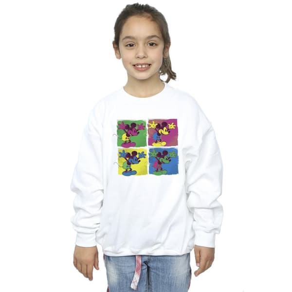 Disney Girls Mickey Mouse Pop Art Sweatshirt