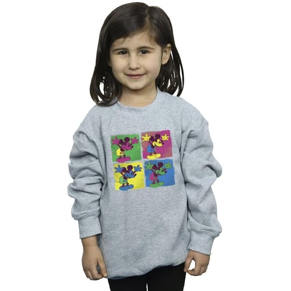 Disney Girls Mickey Mouse Pop Art Sweatshirt