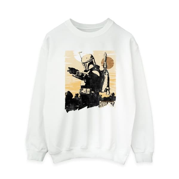 Star Wars Dam/Tjej The Book Of Boba Fett Points Sweatshirt White L