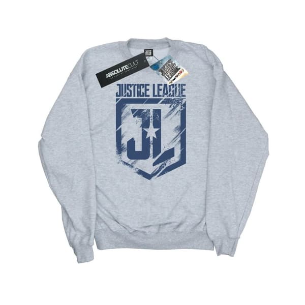DC Comics Dam/Tjej - Justice League Movie Indigo - Sweatshirt med logotyp Heather Grey XXL