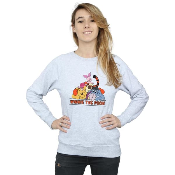 Disney Womens/Ladies Winnie The Pooh Group Sweatshirt