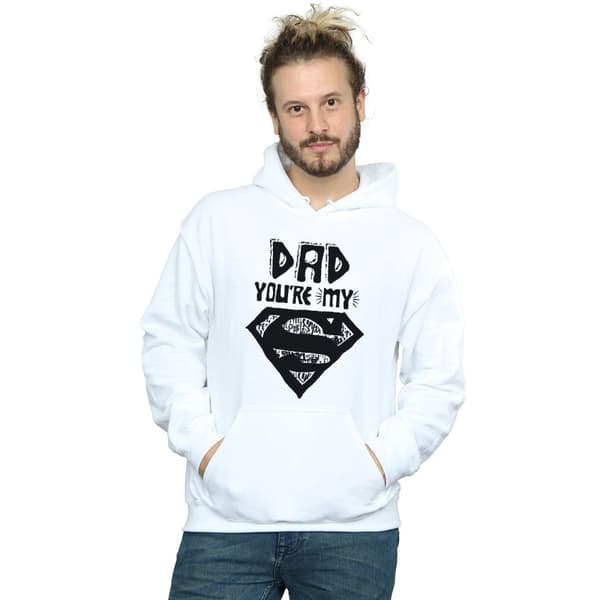 DC Comics Mens Superman Super Dad Hoodie