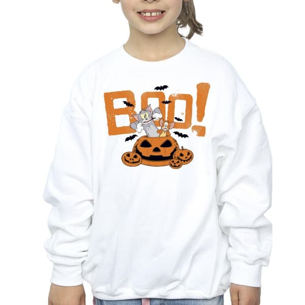 Tom & Jerry Girls Halloween Boo! Sweatshirt