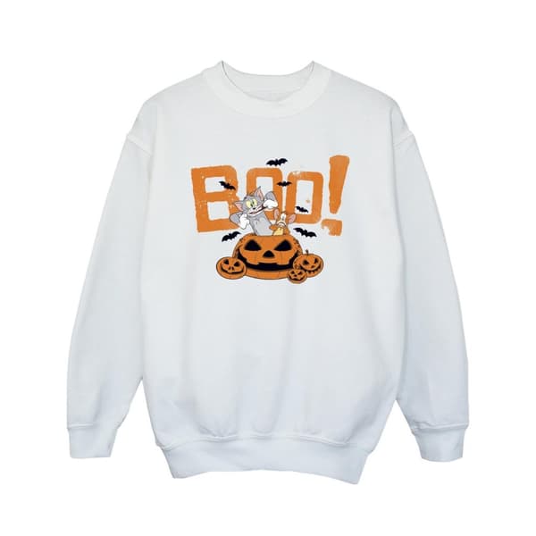 Tom & Jerry Girls Halloween Boo! Sweatshirt