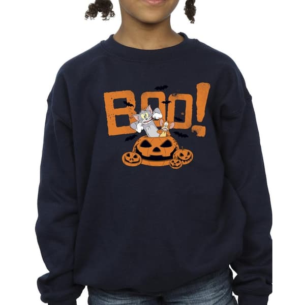 Tom & Jerry Girls Halloween Boo! Sweatshirt