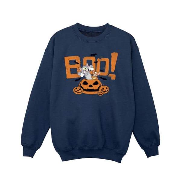 Tom & Jerry Girls Halloween Boo! Sweatshirt