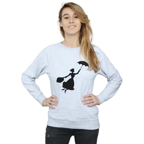 Disney Womens/Ladies Mary Poppins Flying Silhouette Sweatshirt